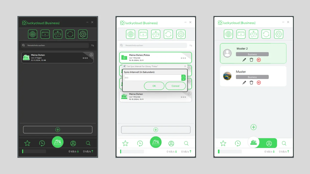 luckycloud Sync-Client Flexible Synchronisation für Unternehmen und Einzelanwender